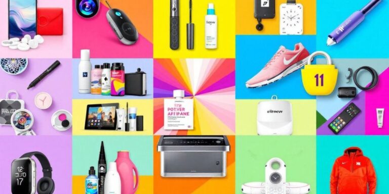 Collage of popular affiliate products for high commissions.